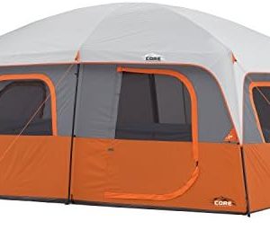 CORE Tent for Family Camping | 10 Person / 11 Person / 12 Person Large Multi Room Cabin Tents for Car Camping & Outdoor Adventures